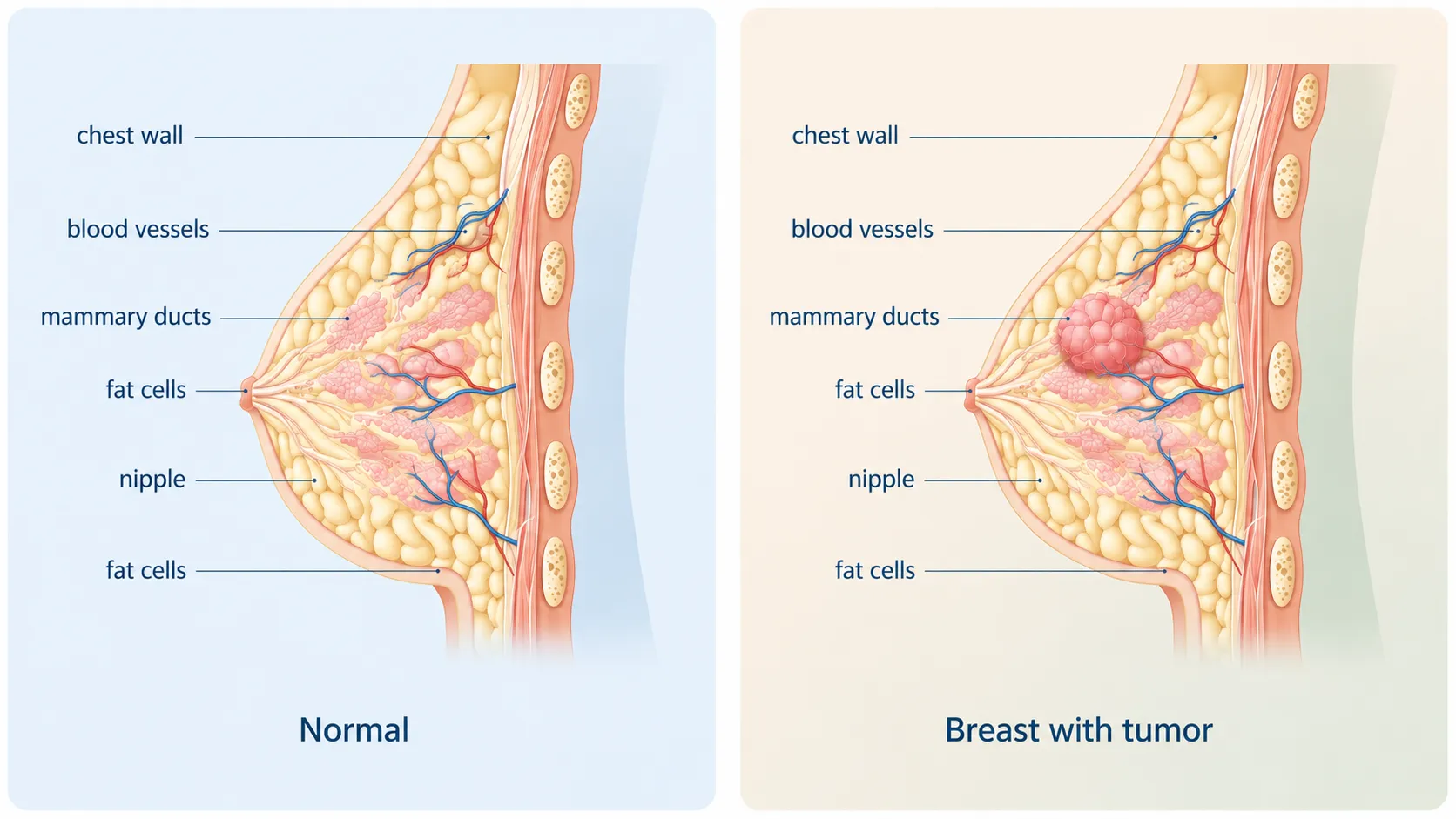 normal vs tumor breast